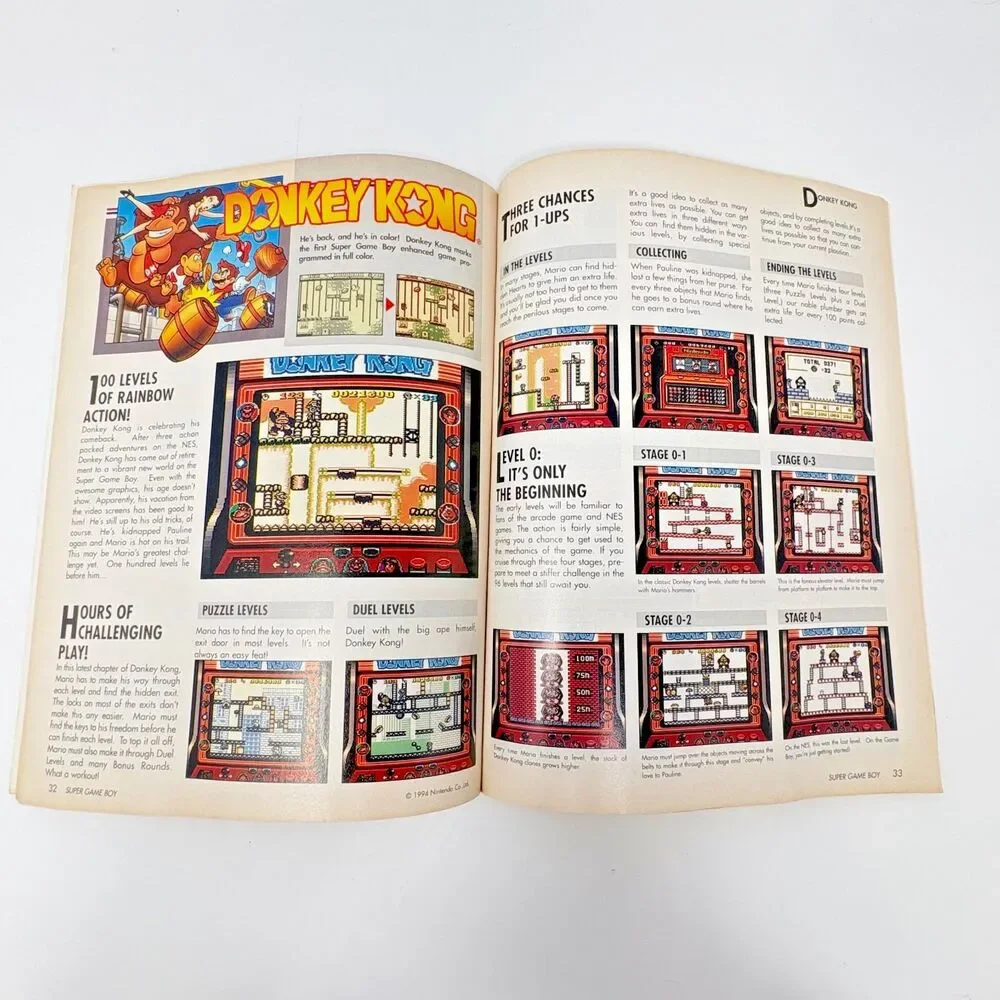 Nintendo Super Game Boy Players Guide Super Nintendo SNES 1994 Strategy Book